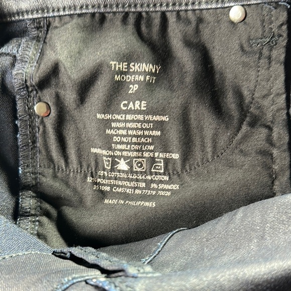 Ann Taylor Metallic Skinny Jeans - Picture 6 of 9